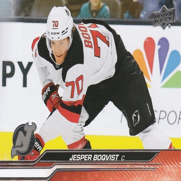 Jesper Boqvist - 2023/2024 Upper Deck Series 1 Hockey Card - Picture 1 of 2